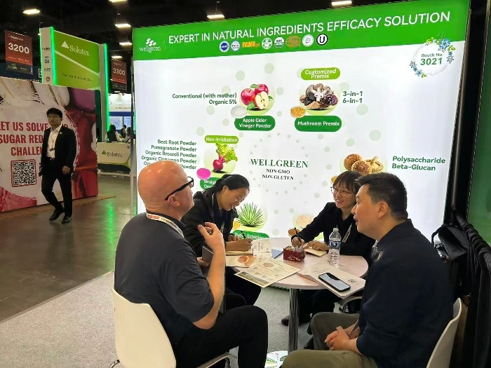 EmerWell team at their SupplySide West booth EmerWell team at their SupplySide West booth