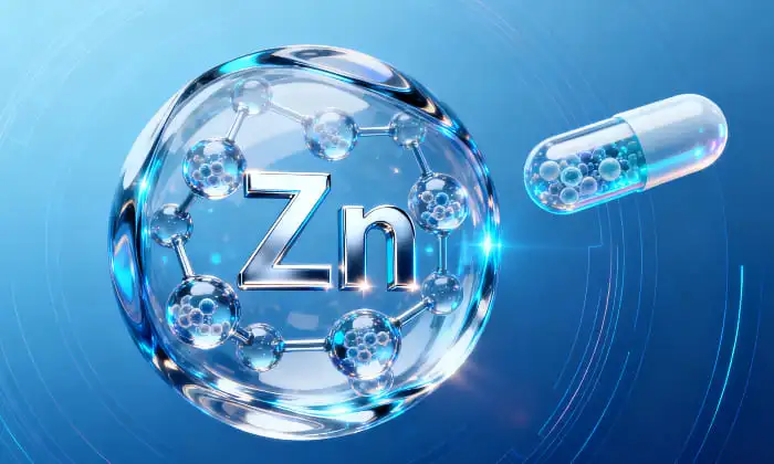 Liposomal zinc powder