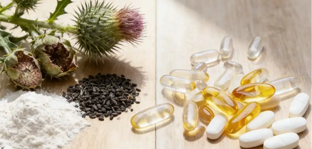 liposomal milk thistle powder application